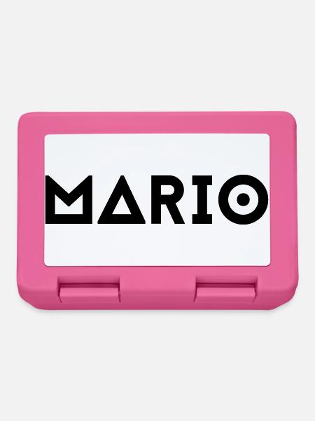 First name Mario - Lunchbox - pink
