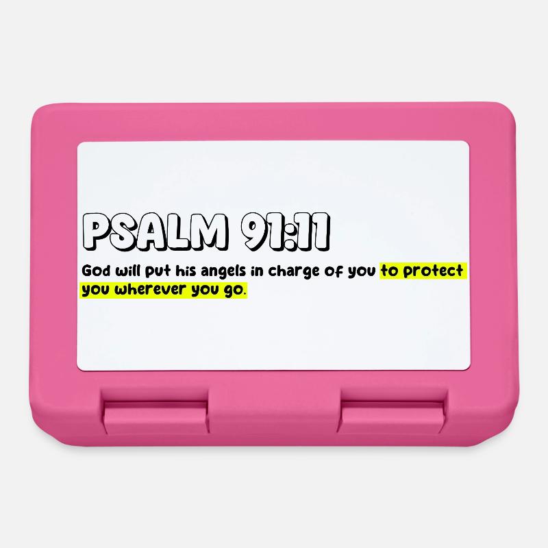 Biblical Quote - Lunchbox - pink
