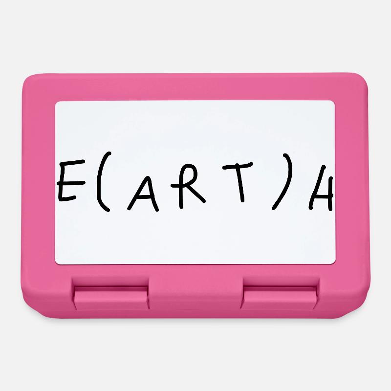La Terre sans art, c’est juste « eh » - Boîte à goûter - rose