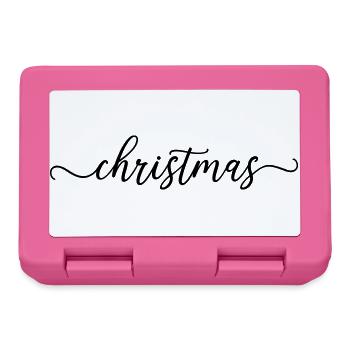christmas weihnachten - Brotdose - Pink - Vorne
