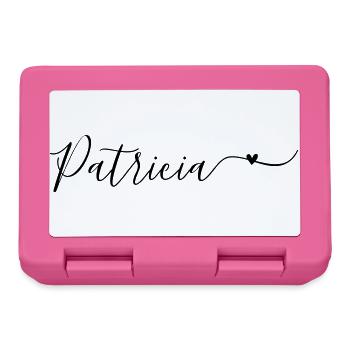 Patricia Prénom décoratif - Boîte à goûter - rose - Devant