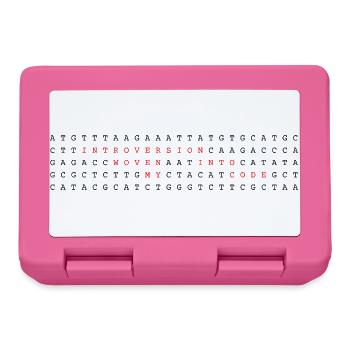 Introversion Woven Into My Code DNA - Lunchbox - pink - Front
