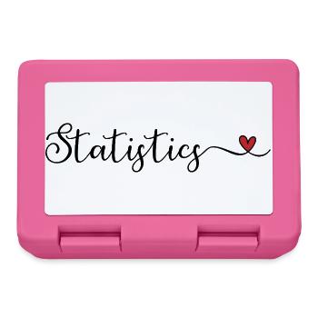 Ich liebe Statistik - Brotdose - Pink - Vorne