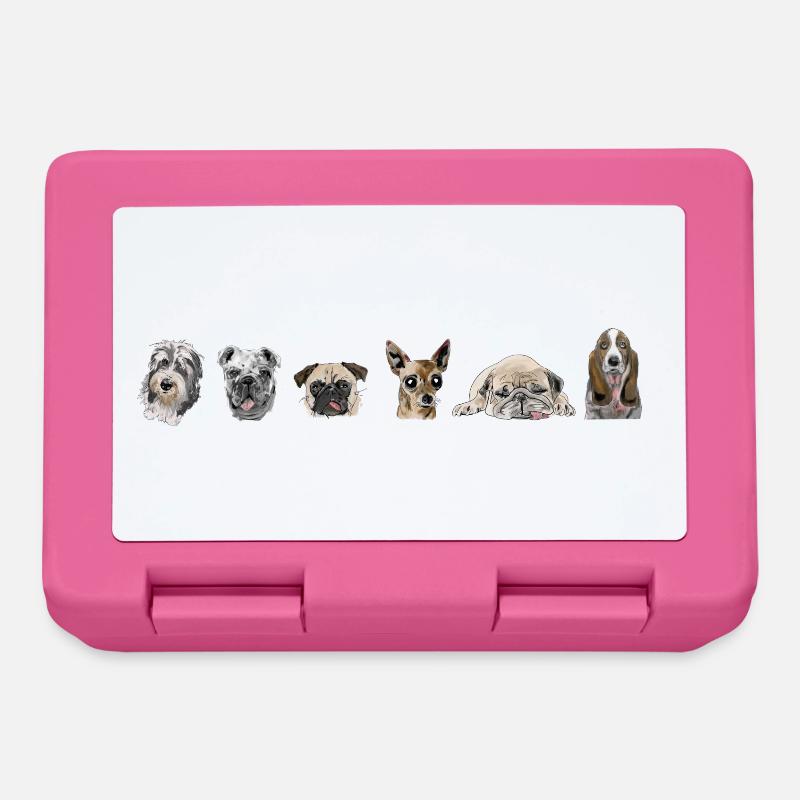 Canine - Boîte à goûter - rose