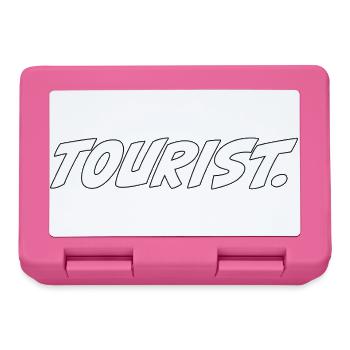 Tourist! – Funny travel saying - Lunchbox - pink - Front