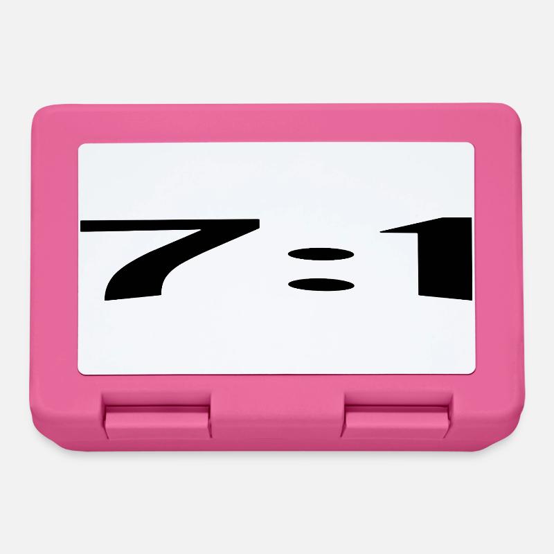 7:1, a perfect score - Lunchbox - pink