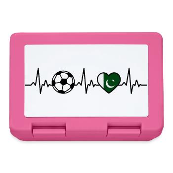 Battement de cœur du Football pakistanais - Boîte à goûter - rose - Devant
