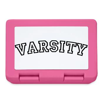 Schriftart des Varsity College - Brotdose - Pink - Vorne