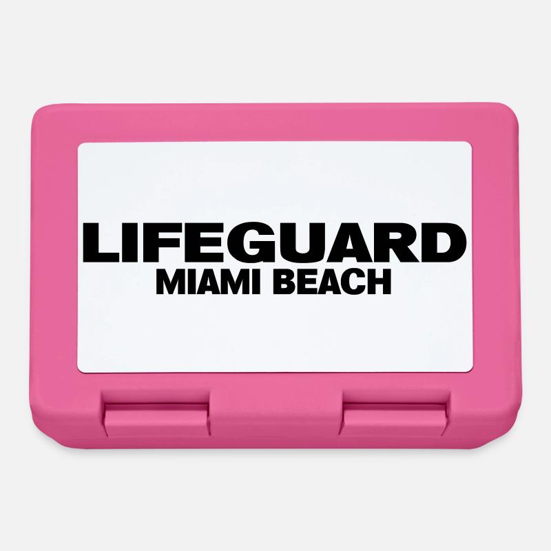life guard miami - Boîte à goûter - rose