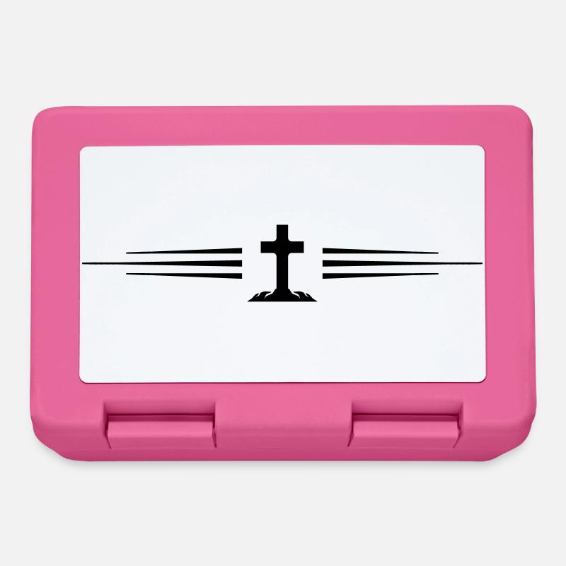 Ligne de symbole croisé - Boîte à goûter - rose