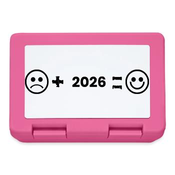 gluecklich_2026 - Brotdose - Pink - Vorne