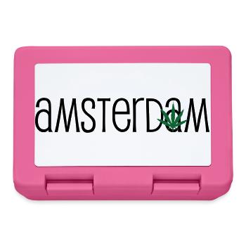Amsterdam - Cannabis - Weed - Boîte à goûter - rose - Devant