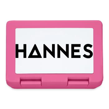 First name Hannes - Lunchbox - pink - Front