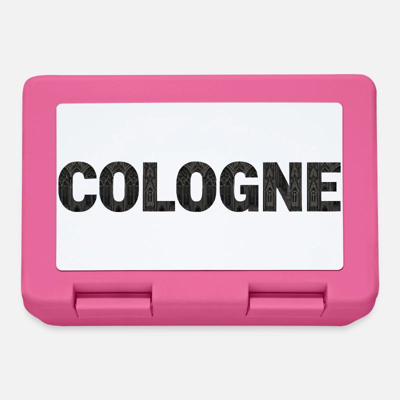Cologne – Gotische Architektur im Schriftbild - Brotdose - Pink