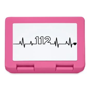 Feuerwehr 112 - Brotdose - Pink - Vorne