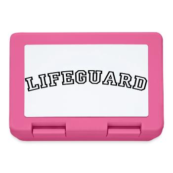 Lifeguard College Font Typography - Lunchbox - pink - Front