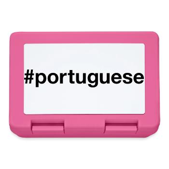 PORTUGAIS Hashtag Portugiesisch Portugal - Boîte à goûter - rose - Devant