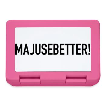 Majusebetter Maju Trier Spruch Mosel Dialekt - Brotdose - Pink - Vorne