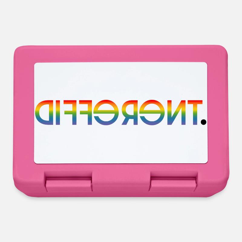 different print rear LGBT lgbtqi queer - Lunchbox - pink