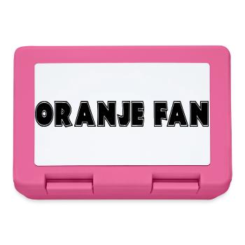 Orangefarbener Fan der königlichen Familie zum Königstag # - Brotdose - Pink - Vorne