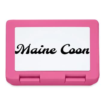 T-shirt typo Maine Coon style Molle - Lunchbox - pink - Front