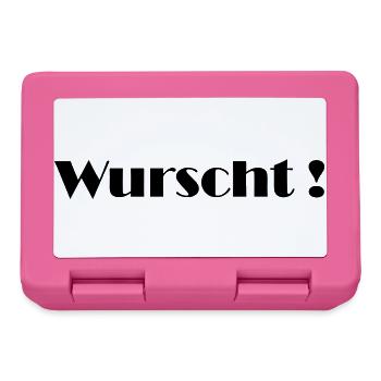 Wurst_logo - Boîte à goûter - rose - Devant