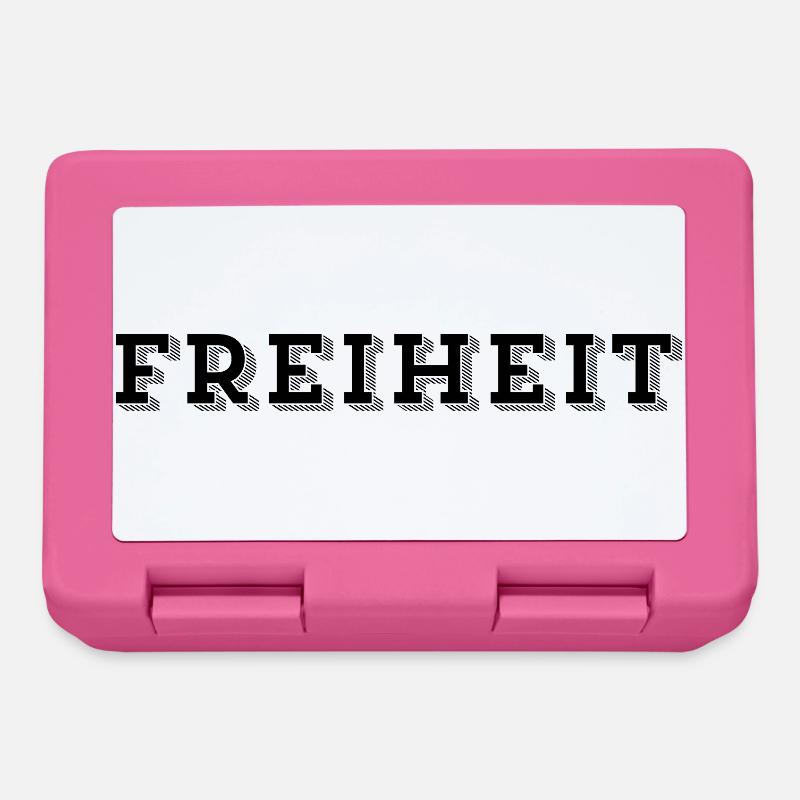 LIBERTÉ – Sans limites et libre - Boîte à goûter - rose