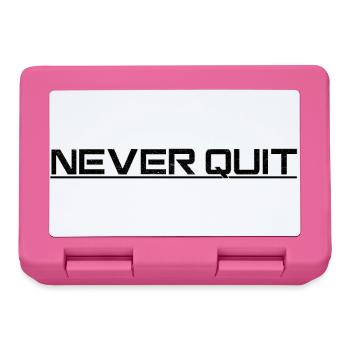Never Quit Ausdauer Motiv - Brotdose - Pink - Vorne