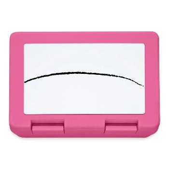 gebogener Strich Pinselstrich Unterstrich Linie - Brotdose - Pink - Vorne