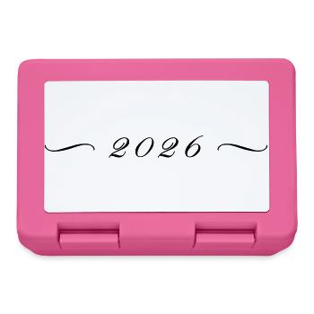 2026 Jahr - Brotdose - Pink - Vorne