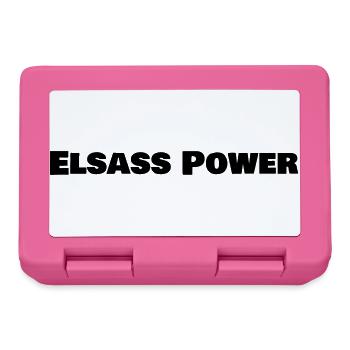 ELSASS_POWER_logo - Boîte à goûter - rose - Devant