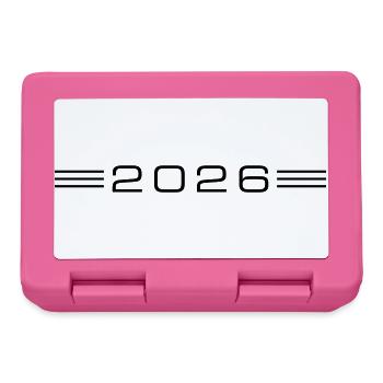 2026 year line - Lunchbox - pink - Front