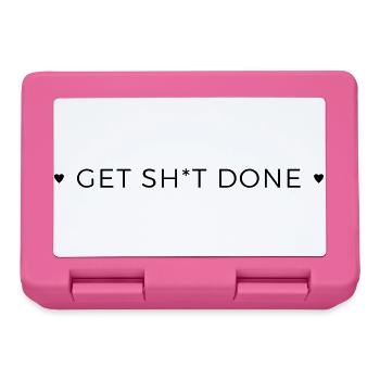 get shit done - Brotdose - Pink - Vorne