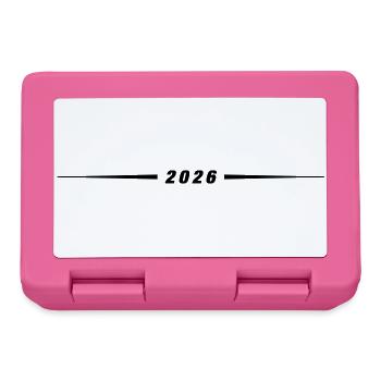 2026 Jahr Linie - Brotdose - Pink - Vorne