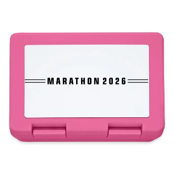 Ligne Marathon 2026 - Boîte à goûter - rose - Devant