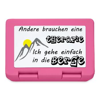 Berge Therapie - Brotdose - Pink - Vorne