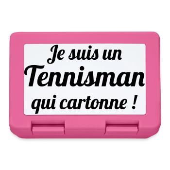 Tennis - Sport - Ball - Player - Game - Sportsman - Brotdose - Pink - Vorne