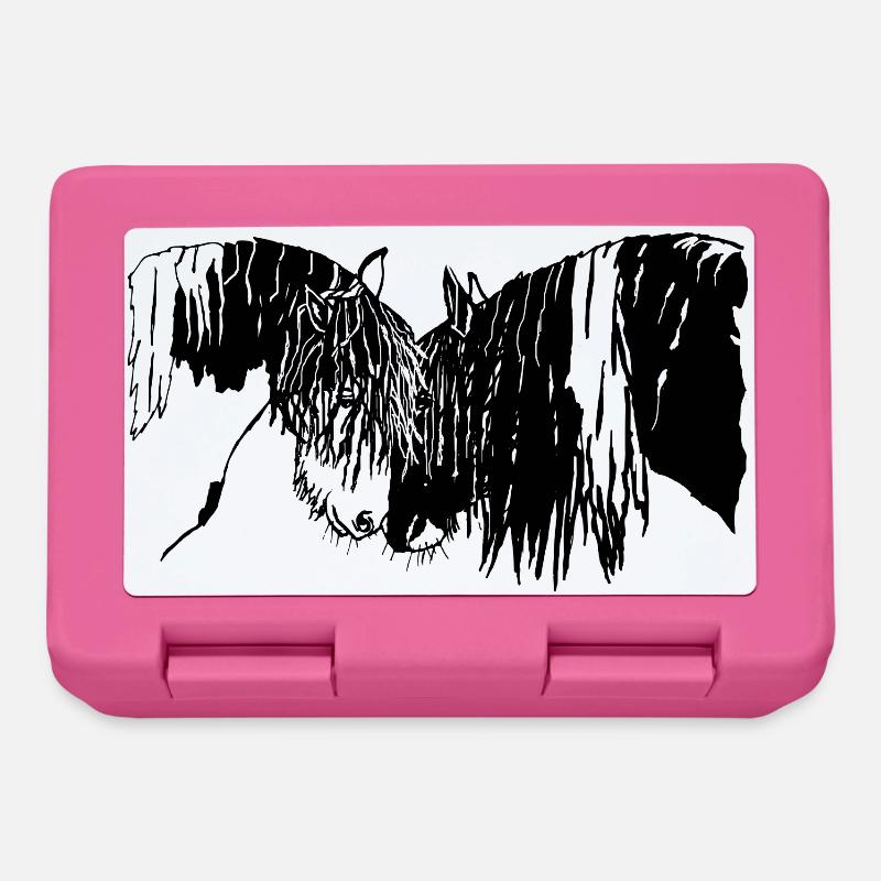 Magnifique bricoleur à cheval - Boîte à goûter - rose