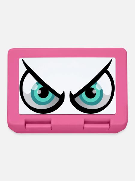 Verärgerte Cartoon-Augen - Brotdose - Pink
