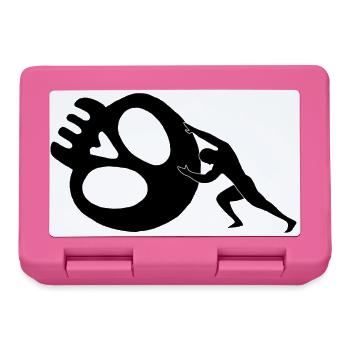 The Man Who Repels Death (Black) - Lunchbox - pink - Front