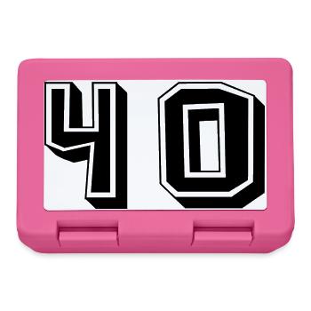 40. 40 YEARS. 40th ANNIVERSARY. 40TH ANNIVERSARY. - Lunchbox - pink - Front