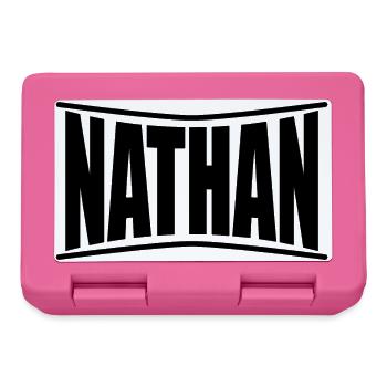 t-shirt Nathan t-shirt idée cadeau - Boîte à goûter - rose - Devant