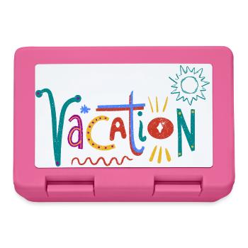 Colorful Valentine's Day Art with Heart Motifs - Lunchbox - pink - Front