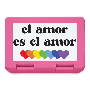 LGBT Pride Month - El Amor es el Amor - Lunchbox - pink - Front