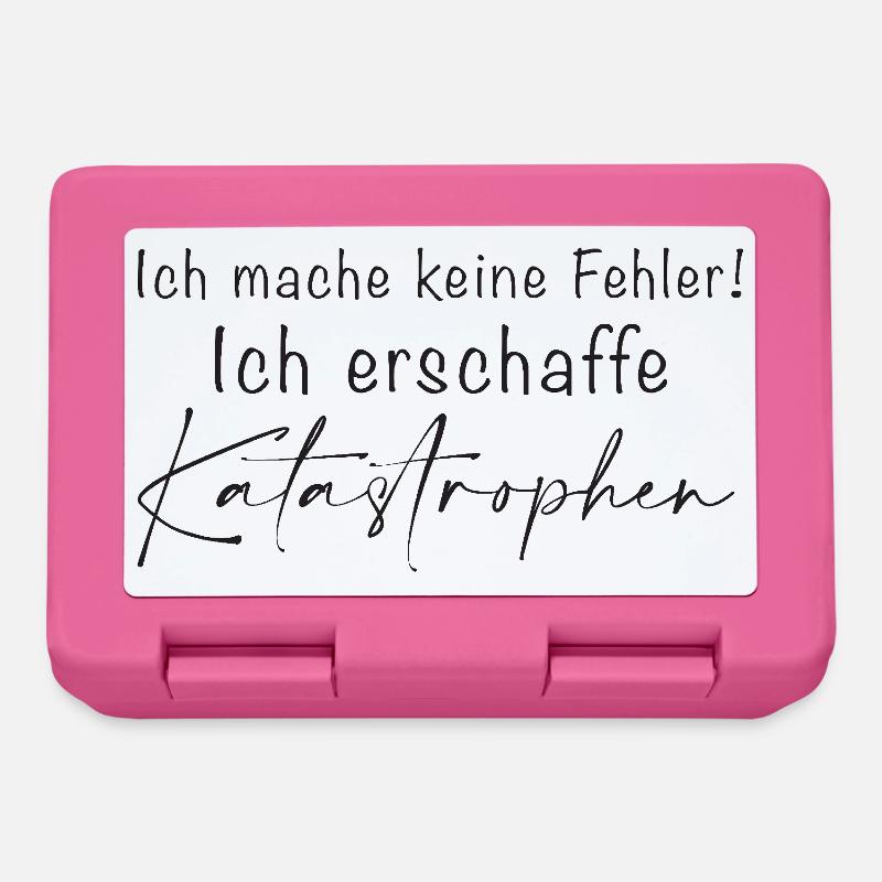 I don't make mistakes Disasters - Lunchbox - pink