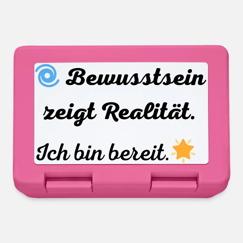 Bewusstsein_zeigt_Realitaet - Boîte à goûter - rose