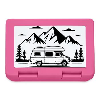 Camping - Lunchbox - pink - Front