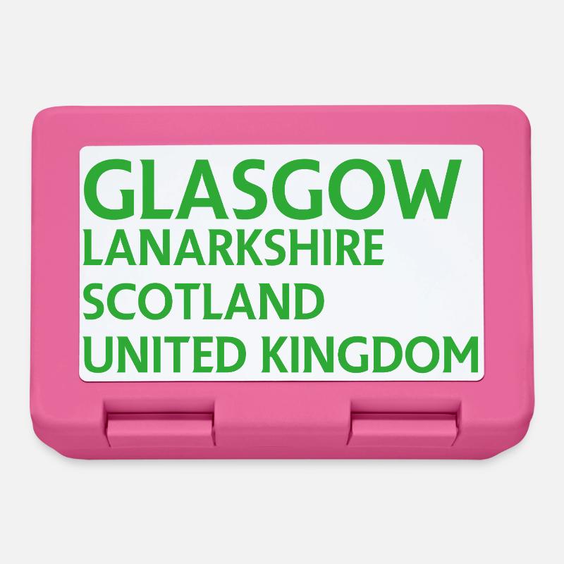 Glasgow – Scotland Textdesign - Lunchbox - pink