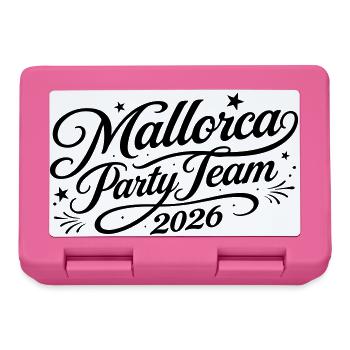 Mallorca Party Team 2026 - Brotdose - Pink - Vorne