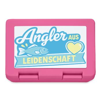 Angler Leidenschaft Fischsee - Brotdose - Pink - Vorne